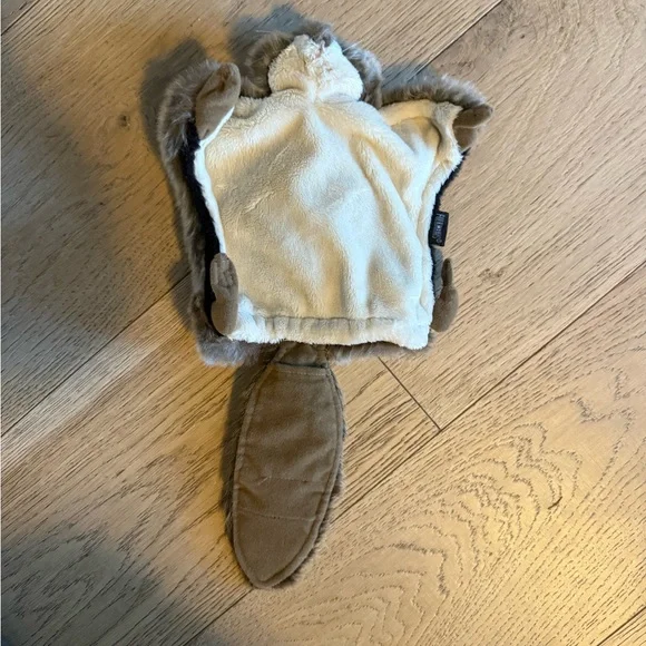 Folkmanis Children’s Adorable Brown Flying Squirrel Plush Toy Puppet - Picture 3 of 6